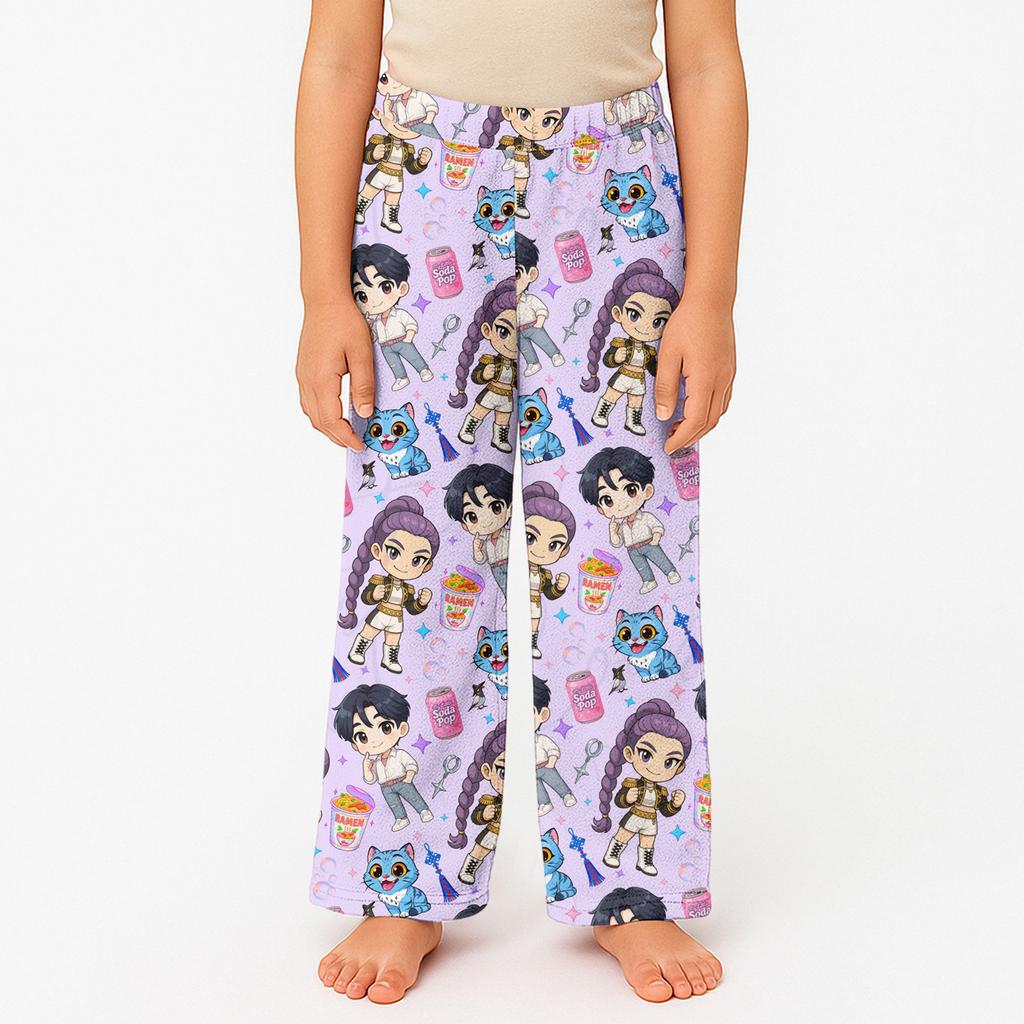 Children's Winter Pants Full Length Long Christmas Printed Pants