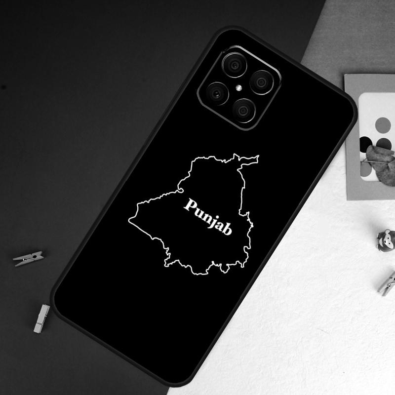 Punjab Map Outline Case For Honor 400 Pro 200 50 70 90 X9a X9b X9c X9d X8a X8b X8c Magic 7 Lite 5 6 8 Pro Cover
