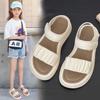 Girls Sandals Summer 2025 New Children's Casual Open-toed Beach Shoes Medium and Large Children's Girls Fashion Princess Sandals