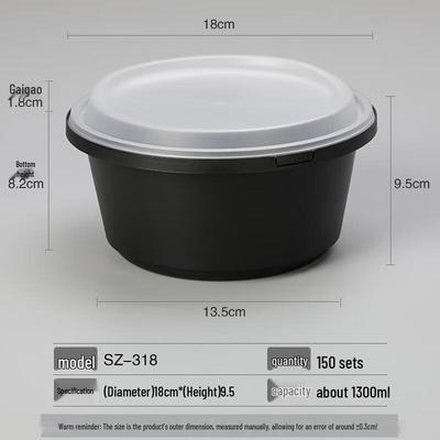 HANDUNYOU Disposable Round Food Containers
