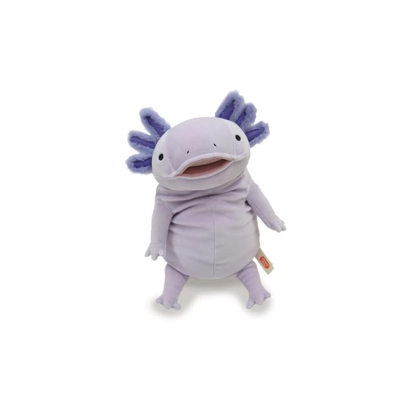 Shinada Global Mochi Series Mochiupa Pastel Lavender (L) 22 x 22 x 30cm Plush Axolotl Animal MOUP-0350PL