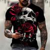 Men T Shirts Skull Print Tee Shirt Men Skull Graphic Tees Men's Summer Clothes Men T Shirts Short Sleeve Tee Harajuku Kids Clothes