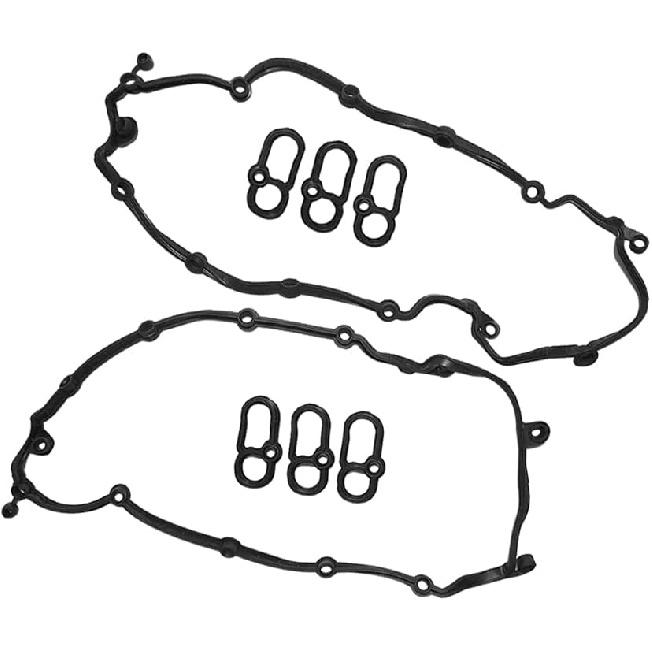 Engine Valve Cover Gasket Set Fits for Jaguar F-Type XF XJ for Land Rover Discovery Range Rover LR4 3.0L LR011220, LR014345, LR089050, LR041869