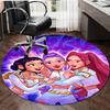 1pc KPop Demon Hunters8 Design Printed Area Round Carpet for Bedroom Living Room Home Decor Rugs Mat Non Slip Mat Rug for Bedside