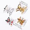 2/4 Stück Damen Mädchen Elegant Schmetterling Haarnadel Metall Accessoires Zitternder Schmetterling Seitenclip Beweglicher Schmetterling Haarnadel Kopfschmuck