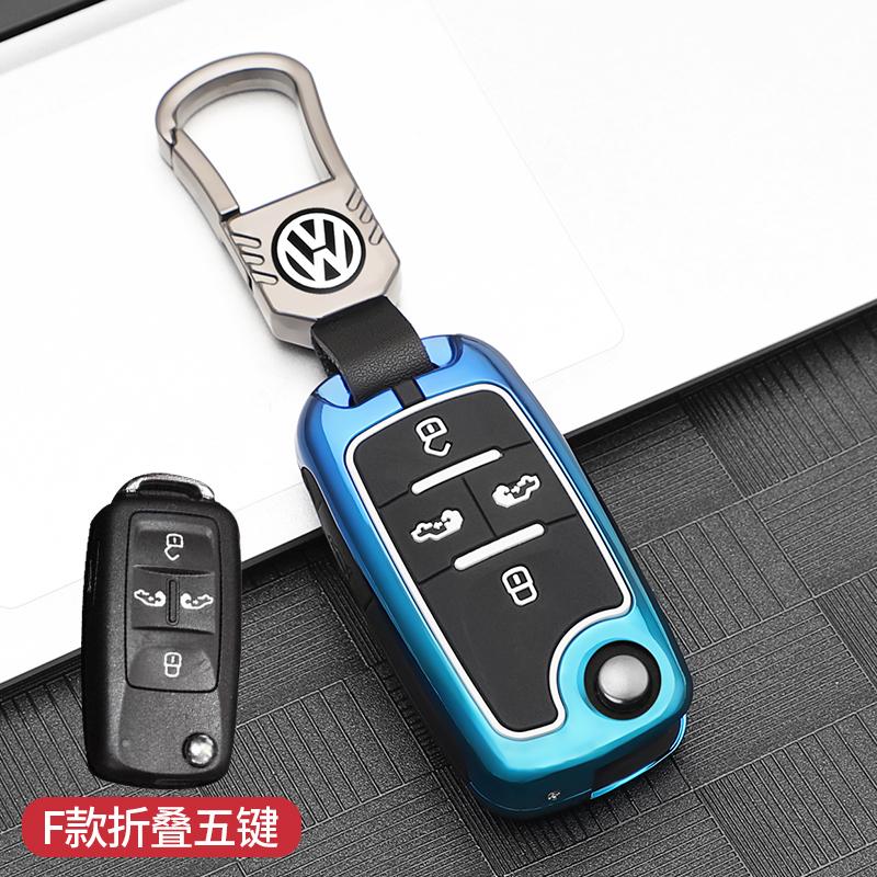 Für VOLKSWAGEN 3 4 Tasten Auto Schlüsselhülle Abdeckung Für VW Volkswagen Golf 7 MK7 Tiguan MK2 Seat Ateca Leon FR Ibiza Skoda Octavia Kod
