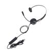 Customer Service Headset Head Mounted Noise Cancelling Wired Ergonomic Call Center Headphone for Off