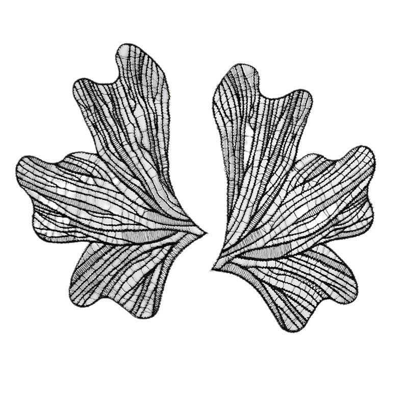 Fish Thread Eyelash Embroidery Lace Cloth Sticker Water-Soluble Hollow Lace Piece Flower Embroidery Piece Wedding Dress Accessories