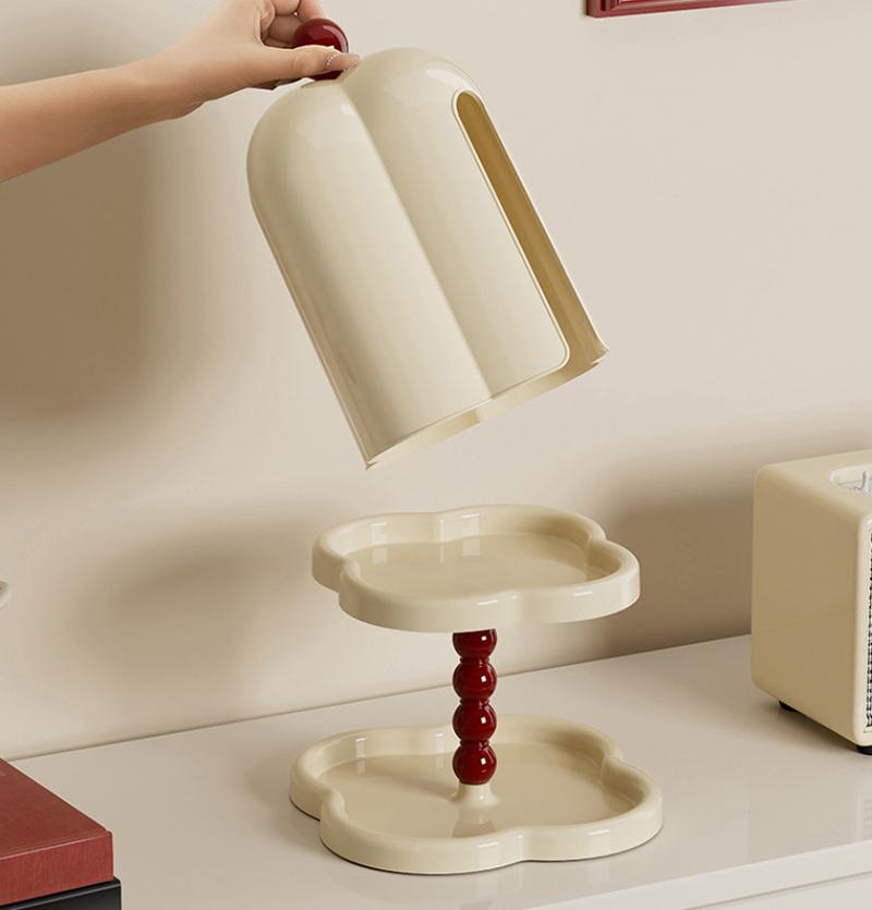 French Retro Tissue Box In The Ancient Style Of Advanced Sense Of Box Creative Living Room Light Luxury Pumping Paper Box