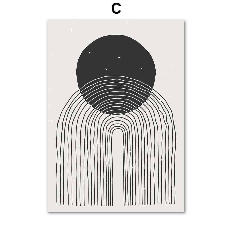 Linie geometryczne abstrakcyjne nagie tatuaże do ciała Nordic plakaty i druki nowoczesny obraz ścienny na płótnie obrazy dekoracyjne do salonu