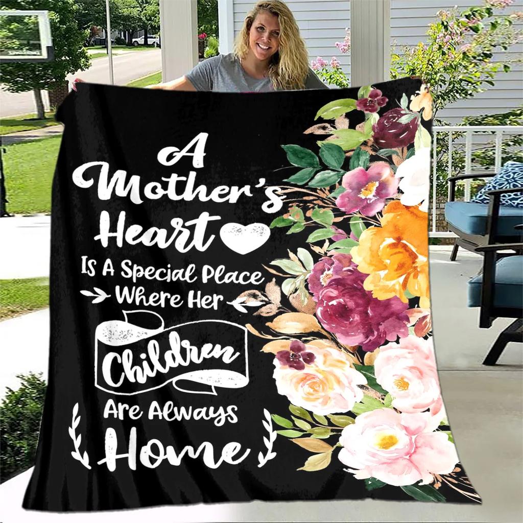 Para Minha Mãe Mamãe Série de Presentes Carta Cobertor, Manta Macia para Casa Quarto Cama Sofá Piquenique Viagem Escritório Cobertor de Cobertura Crianças