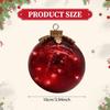 Led Lights up Glass Ball Christmas Ornament Decorative Baubles 10cm Orb Warm Light Lamp for
