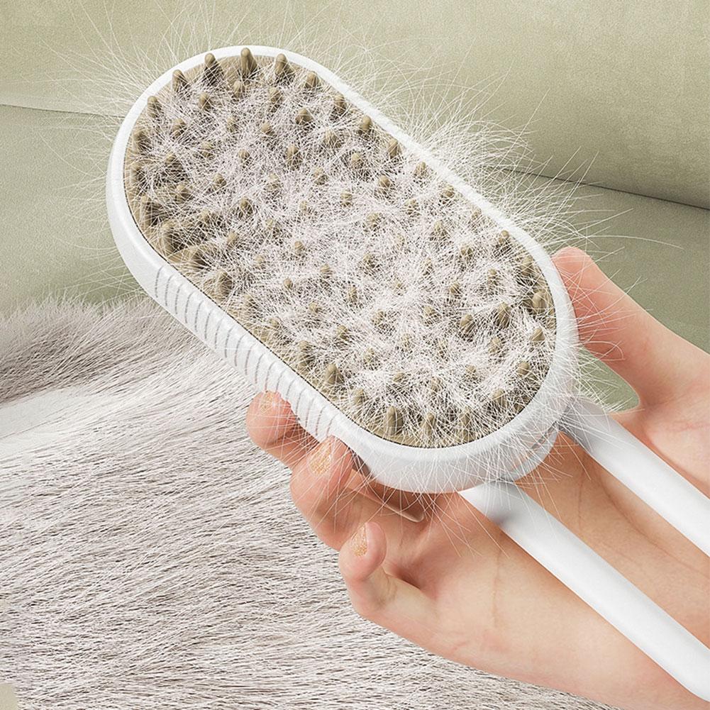 Cat Steam Brush Pet Hair Cleaning Brush Comb 3 In 1 for Dogs Cats for Removing Tangled and Loosse Hair