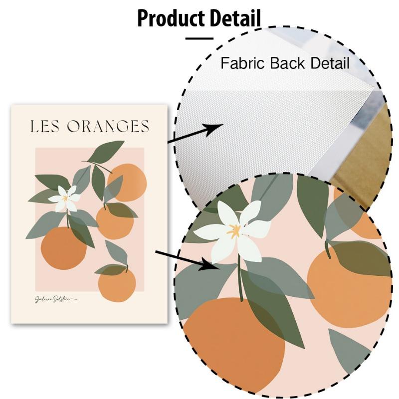 Blumenmarkt Zitrone Orange Pfirsich Frucht Poster und Drucke Wandkunst Leinwand Malerei Hotel Café Bilder Innenraum Zimmer Heimdekor