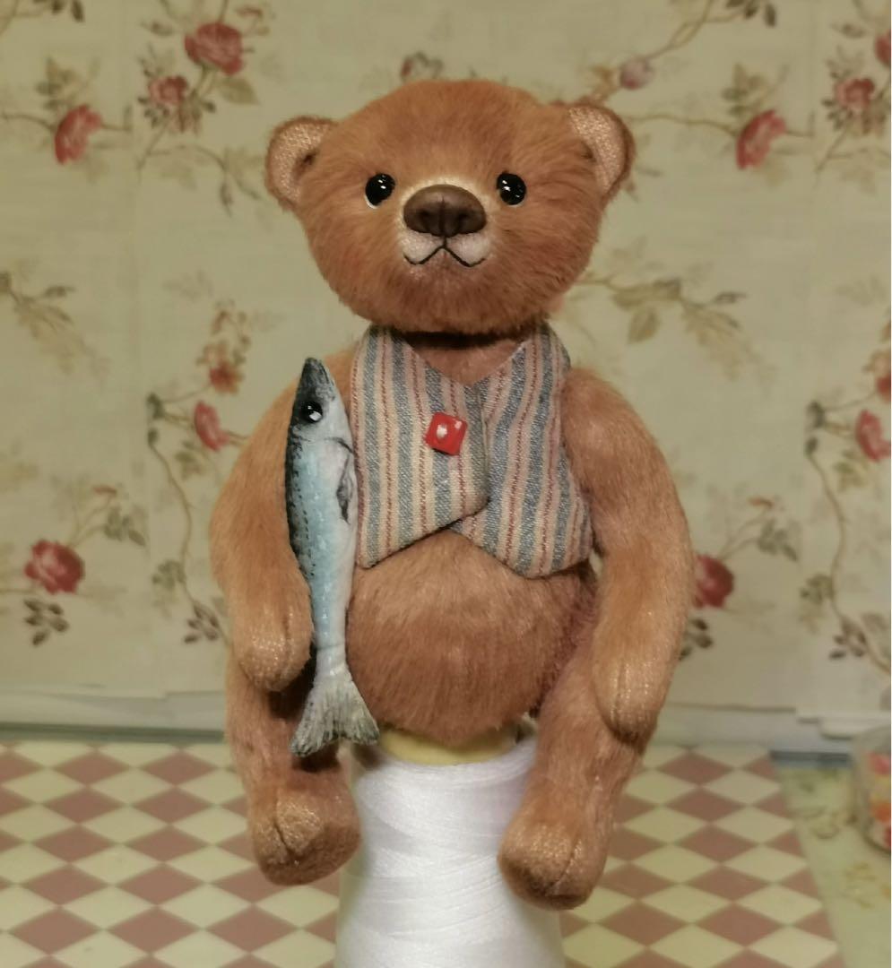 

[USED] Teddy bear, overseas artist, artist bear, bear, handmade, report bear
