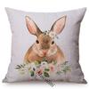 Nordic Animals Koala Duckling Bunny Pillow Case Cute Birthday Gift Kid'S Room Sofa Decoration Car Linen Cushion Cover Cojines