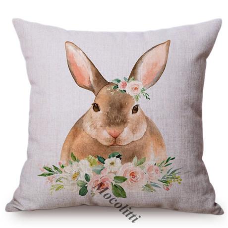 Nordic Animals Koala Duckling Bunny Pillow Case Cute Birthday Gift Kid'S Room Sofa Decoration Car Linen Cushion Cover Cojines