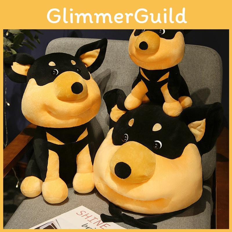 Funny Bee-stung Dog Plush Toy Keychain