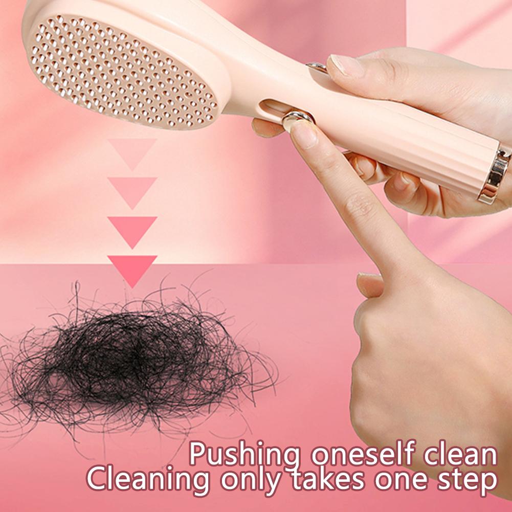 Self-Cleaning Hairbrush Scalp Massage Brush Anti-Static Hair Comb Salon Styling Tool Retractable Magic Fluffy Hair Comb