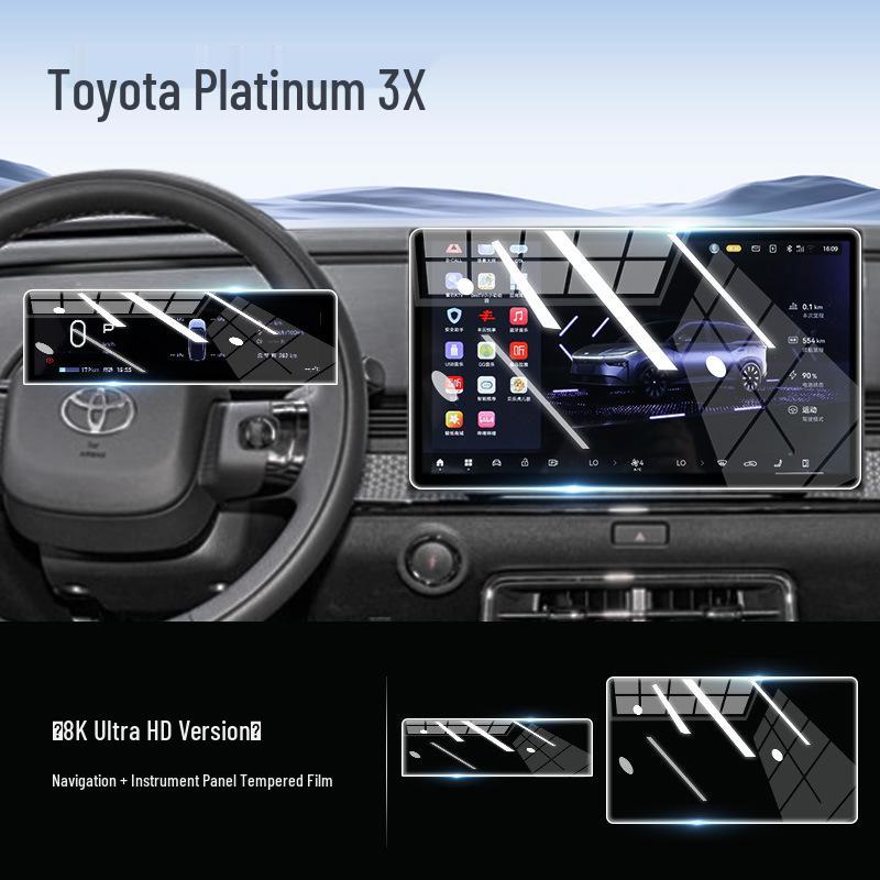 Toyota Prius 3X Center Console Screen Protector - Tempered Glass Film