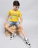 Monte Carlo Boys Yellow Printed Round Neck T-Shirt