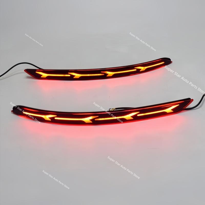 For Hyundai Elantra 2016-2018 Rear bumper light Modification LED Brake light Turn signal Warning light Driving light Auto parts