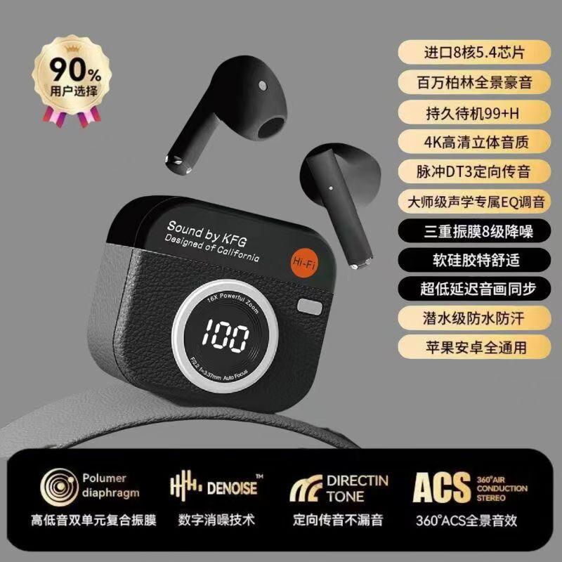 

Q86 Bluetooth headset 2025 new wireless noise reduction high-end half-in-ear sports running long battery life