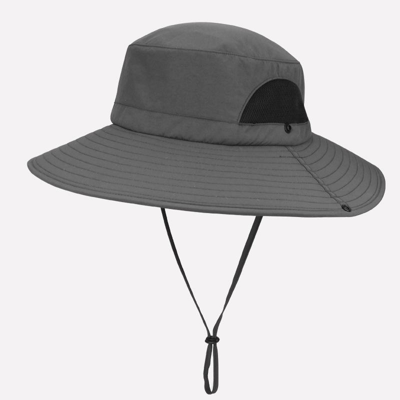 

Уличная панама с вышитым принтом, дорожная шляпа с большими полями, солнцезащитная шляпа L（58-60cm）