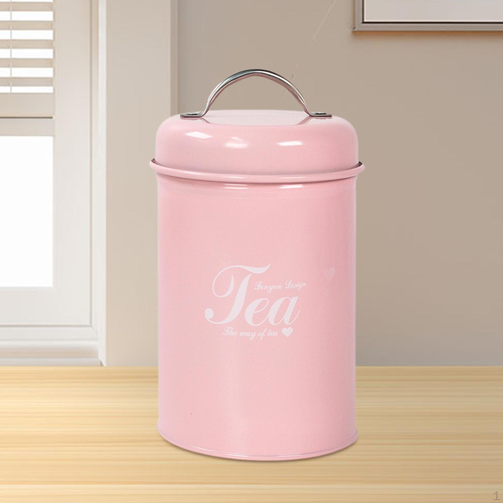 

Банка для кофе, банка для печенья, рис, орехи, органайзер для еды, банка для специй, контейнер для хранения собачьих лакомств Pink Tea