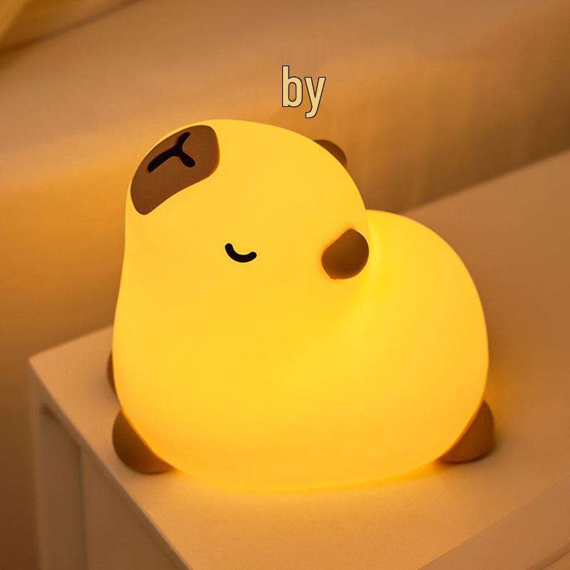 Rechargeable Silicone Night Light - Tap to Illuminate, Ideal for Bedside and Gifts