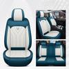Funda de Asiento de Coche de Cuero para 5 Plazas, Adecuada para Sedanes, SUVs y Camionetas, con Accesorios de Coche Ajustables para los Asientos Delanteros y Traseros