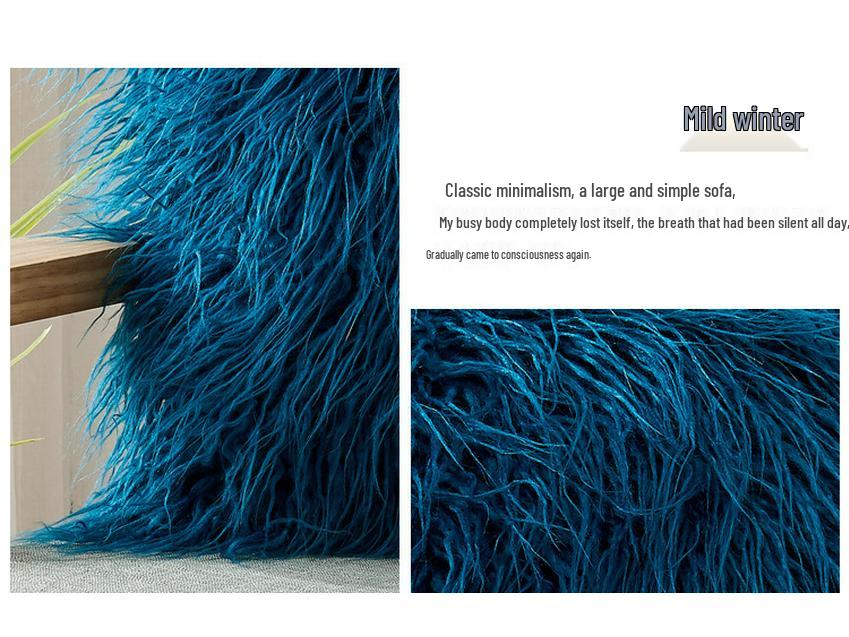 Cuscino Schienale Peluche Transfrontaliero: Cuscino Decorativo Elegante e Confortevole per Divano e Camera da Letto (Nessun nucleo)