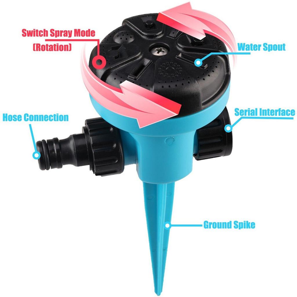 8 Kinds 360° Rotatable Sprinklers Auto  Garden Sprinkler Watering System Water Spray Grass  Yard Agriculture Irrigation