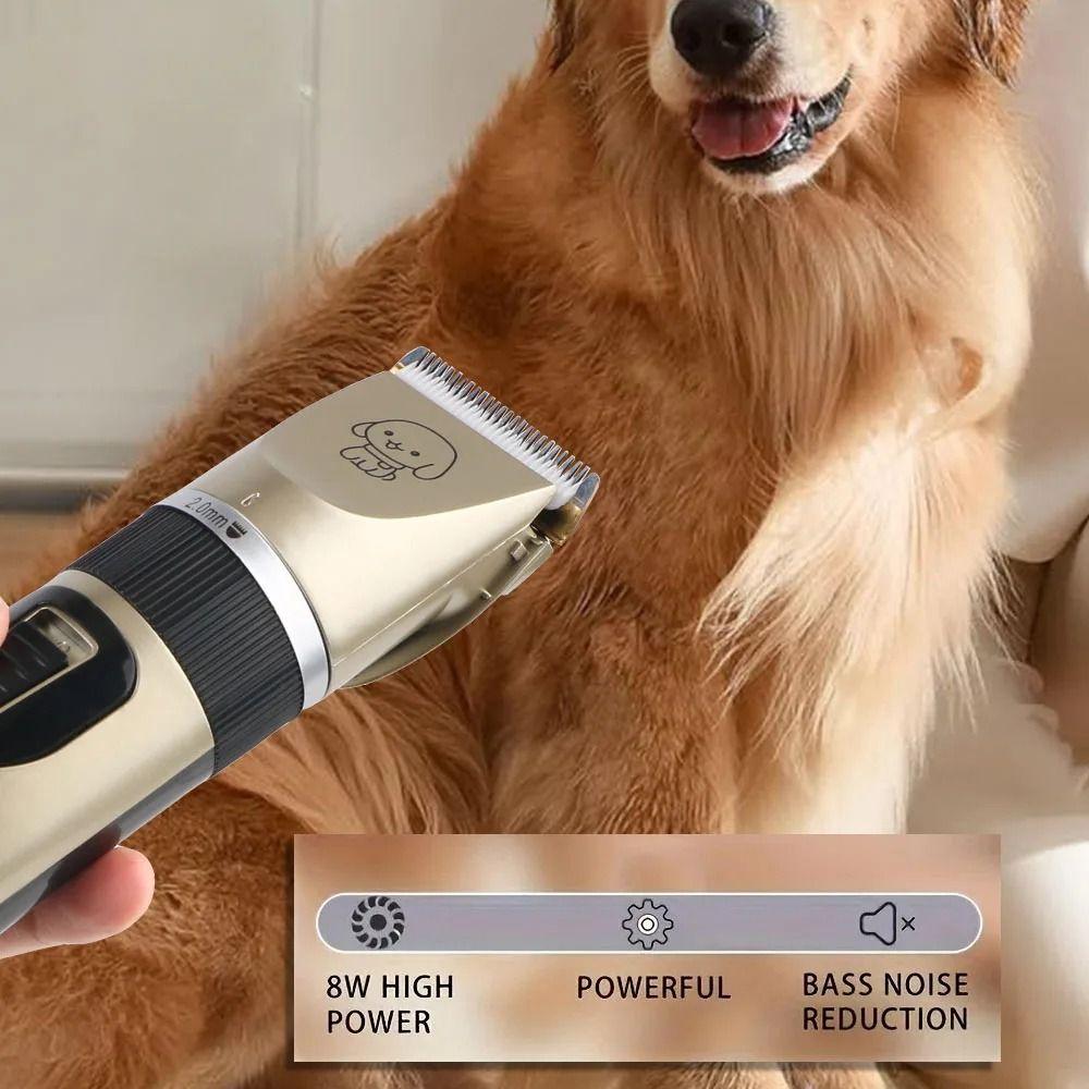 Professional USB Rechargeable Dog Hair Clippers Silent 4-in-1 Pet Hair Trimmer Pets Haircut Trimmer Pet Supplies