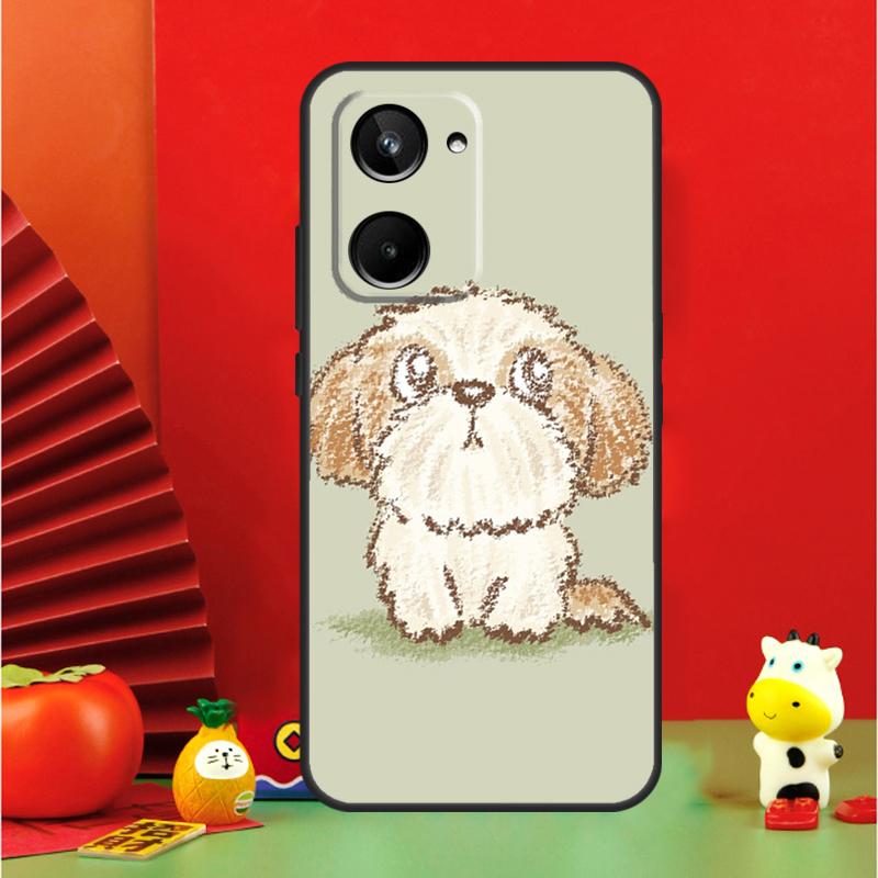 

Cartoon Shih Tzu Dog For Realme C35 C53 C55 C67 GT Neo 6 GT5 9 10 11 12 Pro Plus C25S C21Y C30 C31 C33 C51 Case Realme 9Pro Plus