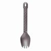 Pure Titanium Portable Eating Utensil Non-Slip Handle Lightweight Dinner Spork  Hiking