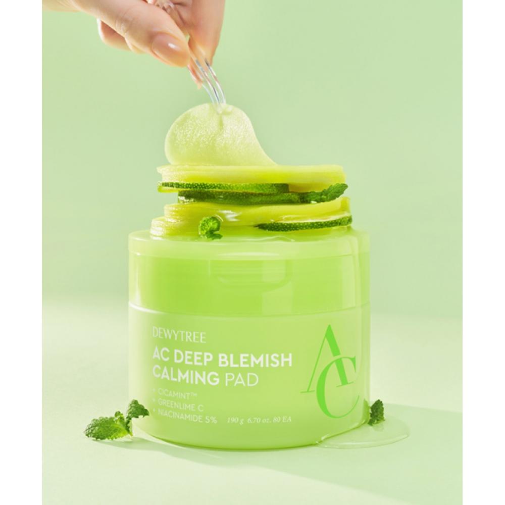 Dewytree [insgesamt 170 Pads 1 Hauptartikel+1 Nachfüllpackung] Ac Control Ex Deep trAce Beruhigende Blemish Pads 80 Pads+90 Pads Nachfüllpackung