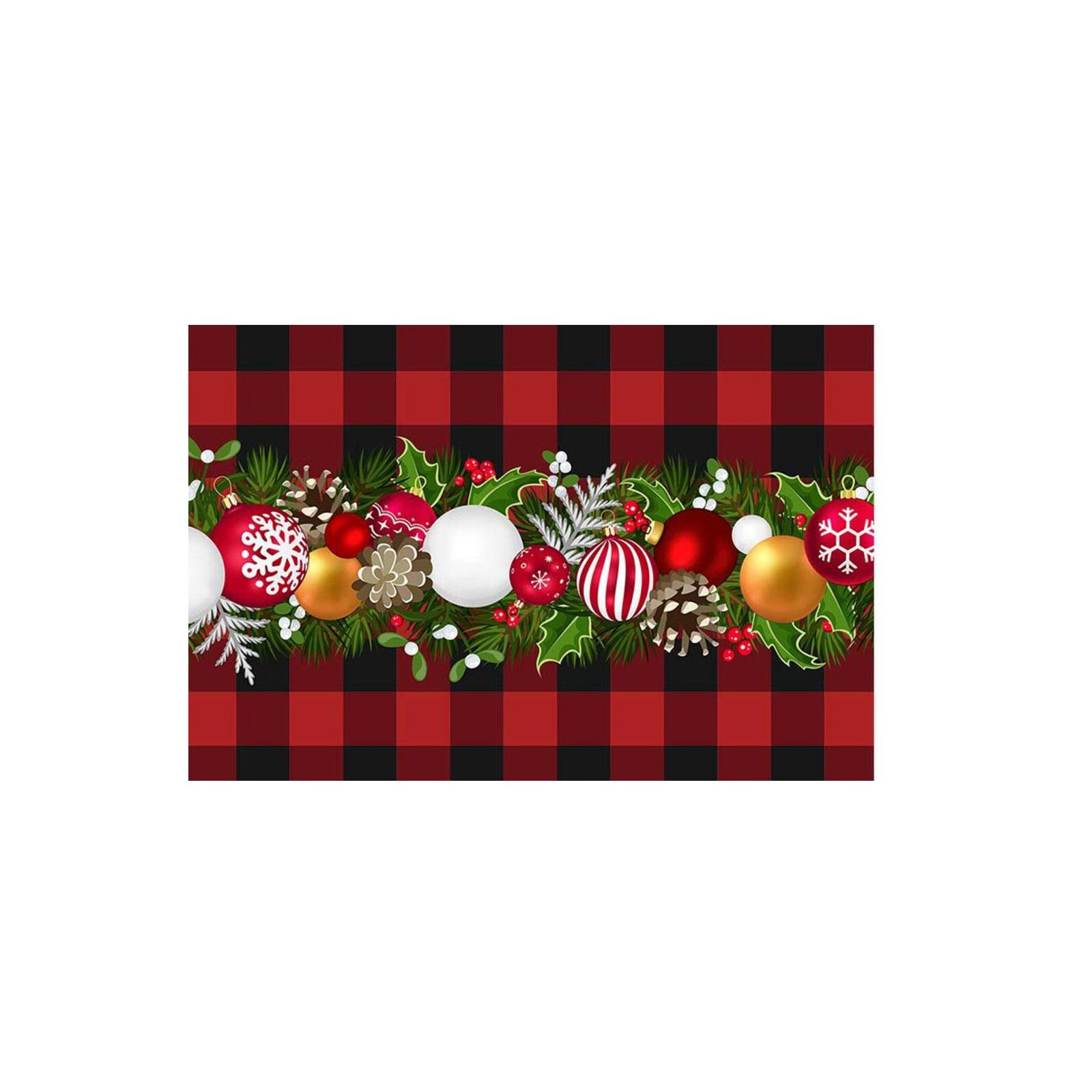 

Рождественские подставки под тарелки Мультяшные Вечеринка Изоляция Обеденный стол Рождественская атмосфера Подставки под тарелки One Size