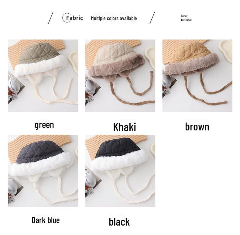 Warm Fleece-Lined Versatile Fisherman Hat with Ear Protection for Autumn and Winter