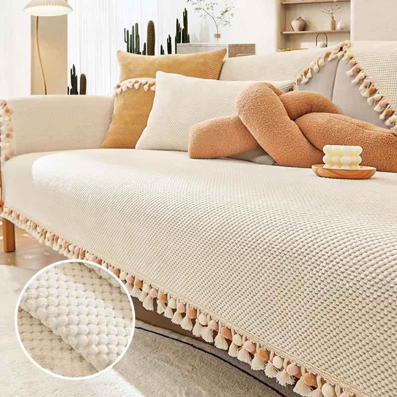 Sofa Cushion Four Seasons Universal Ins Style Backrest Towel Cover Cloth Non-Slip Sofa Cover New Cushion