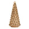 Illuminated Glass Christmas Tree Prelit Christmas Tree Figurine with LED Light Collection Crackled Glass