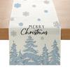 Christmas Printed Table Flag Kitchen Table Festive Decoration Small Tablecloth Linen Table Cloth