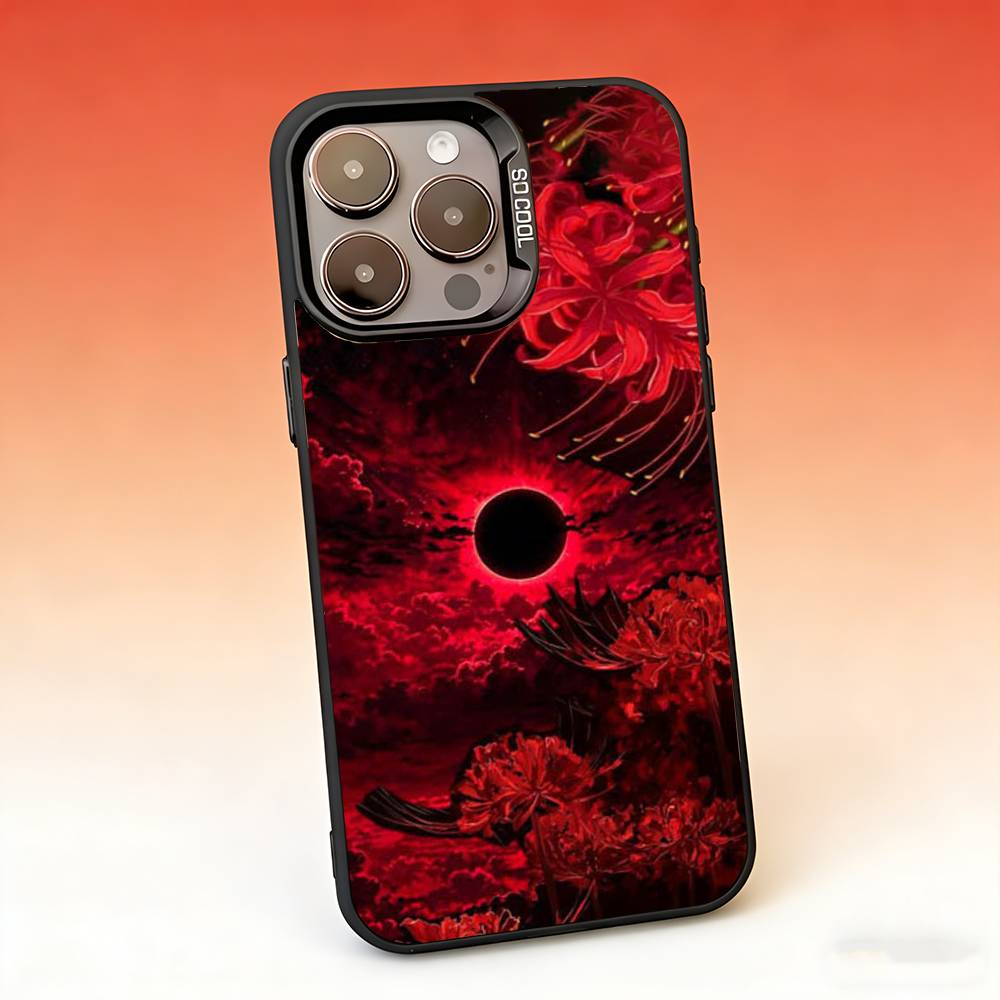 Ghoul Red Spider Lily Tokyo Phone Case For iPhone 17,16,15,14,13,12,11,Pro,Max,Plus,Mini, Air,SE Anti Fall Matte Hard Bumper