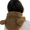 New Year Christmas Cosplay Bear Ear Balaclava Hat for Women Men Keep Neck Warm Hat Cold Weather Skiing Hiking Supplies