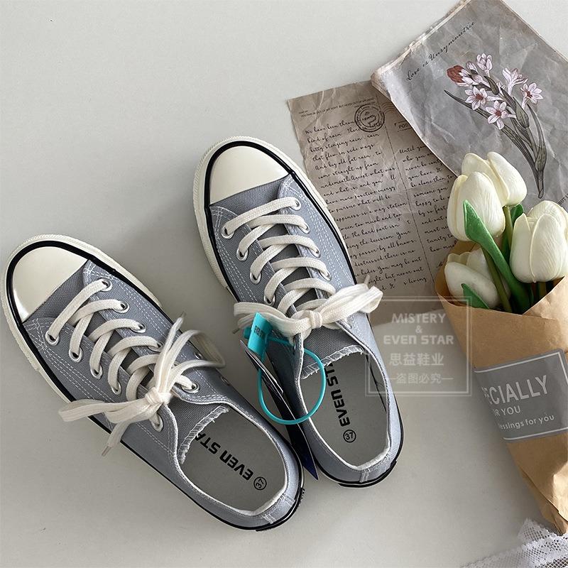 Smoke Ash Canvas Shoes Student Women's Shoes 18