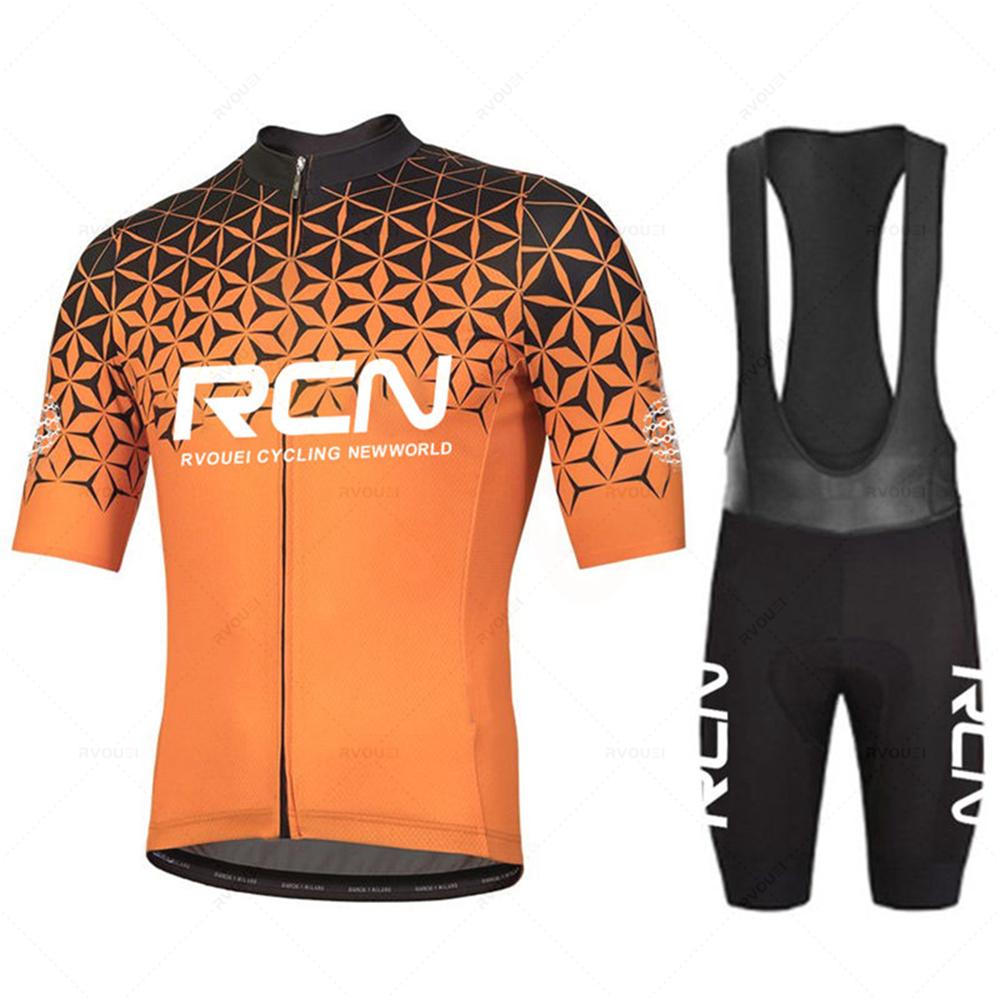 Nuova maglia da ciclismo estiva Rcn Pro Team da uomo tuta da abbigliamento per bicicletta da corsa tuta da mountain bike traspirante Mallot Ciclismo Hombre