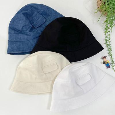 Chapeau Pain pour Femme Poche Casquette en Jean Chapeau en Coton