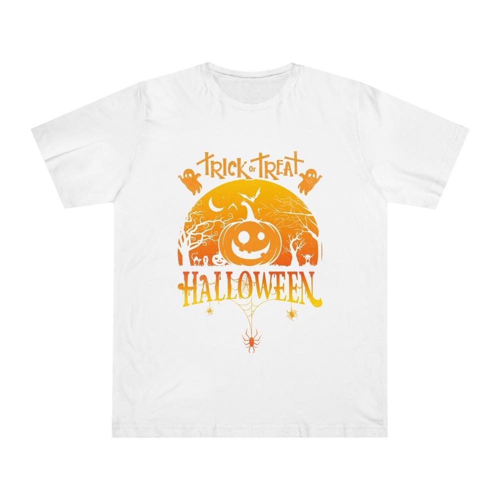 Funny Pumpkin Halloween Tshirt Mini Ghost Horror Trick Or Treat Unisex Tee Top