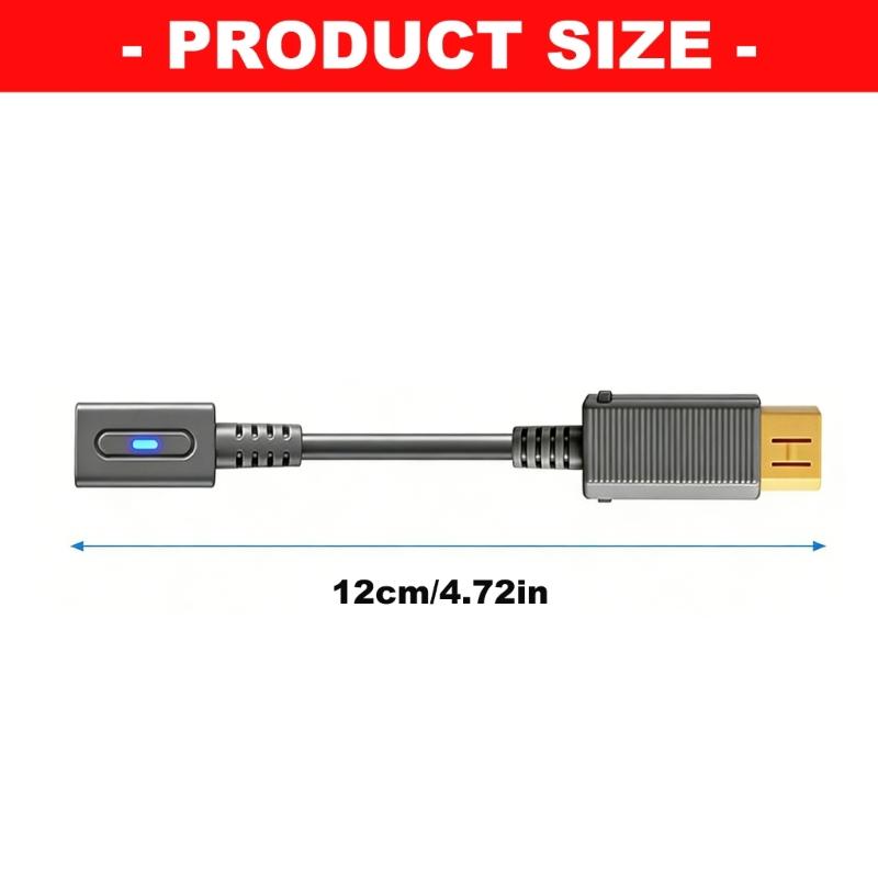 Game Console Power Cord Type C to WiiU Charging Cable 12cm Length Ideal For Continuous Game playing