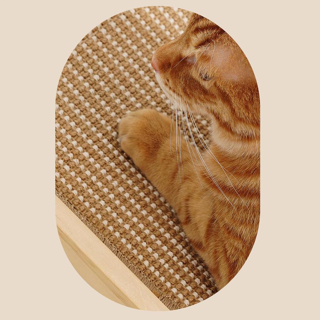 Cat Scratcher Non-Slip Sisal Ergonomic Kitten Post Indoor Cat Scratcher For Floor Outdoor Indoor Bedroom Living Room Corner